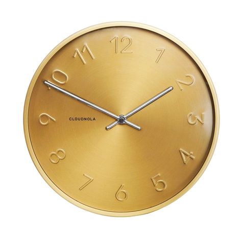 Trusty Gold Wall Clock – BURKE DECOR Office Wall Clock, Gold Wall Clock, Home Clock, Retro Clock, Wall Clock Design, Modern Clock, Telling Time, Wall Clock Modern, Gold Walls