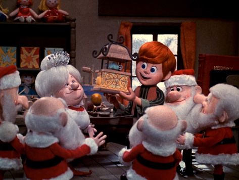 Santa Claus Is Comin' to Town by Rankin & Bass Santa Claus Is Coming To Town Movie, Rankin Bass Christmas, Gingerbread Cabin, Rudolph Characters, Claymation Christmas, Christmas Tv Shows, Christmas Sleepover, Tv Christmas, Christmas Specials