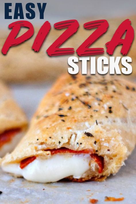 Pepperoni And Cheese, Pizza Sticks, Crescent Roll Pizza, Pizza Roll Up, Pillsbury Crescent, Crescent Recipes, Healty Dinner, Pillsbury Recipes, After School Snack