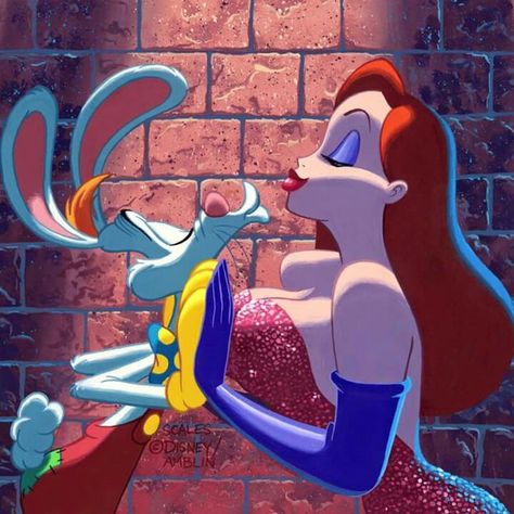 Jessica Rabbit Cartoon, Jessica And Roger Rabbit, Hunny Bunny, Roger Rabbit, Classic Cartoon Characters, Rabbit Art, Jessica Rabbit, Rabbit Cartoon, Old Cartoons