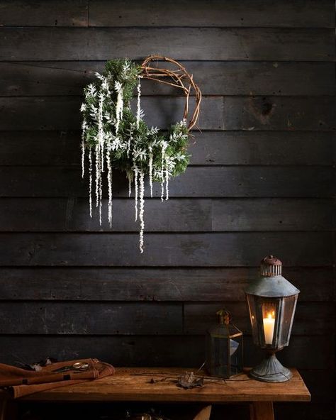 @shopterrain on Instagram: "Ring in the holidays with our special collection of fresh, hand-crafted wreaths." Hanging Ladder, Iron Lantern, Decorated Wreaths, Iron Lanterns, Floral Studio, Wreaths & Garlands, Amaranth, Winter Forest, Outdoor Garden Furniture