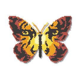 Eyes Butterfly, Beaded Butterflies, Tiger Eyes, Motifs Perler, Butterfly Cross Stitch, Bead Embroidery Patterns, Brick Stitch Pattern, Seed Bead Patterns, Bead Weaving Patterns