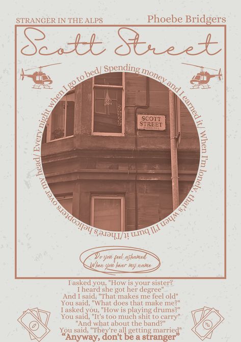 Scott Street- Phoebe Bridgers- stranger in the Alps- poster- music poster The Gold Phoebe Bridgers Poster, Scott Street Poster, Scott Street Phoebe Bridgers, Pheobe Bridgers Poster, Phoebe Bridgers Aesthetic, Phoebe Bridges, Soft Poster, Phoebe Bridgers Poster, Stranger In The Alps