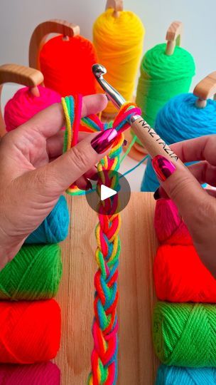 624K views · 5.8K reactions | Crochet and knitting with spinning yarn holders are a convenient way of working with one skein of yarn or multiple colors. The magnetic mechanism at the top allows the yarn to spin freely. #reels #crochet #knitting #spinning #artist #yarnlove #diy #howto #tutorial #tipsandtricks #naztazia | Naztazia Crochet Start, Yarn Holders, Crochet Popcorn, Yarn Holder, Popcorn Stitch, Spinning Yarn, Crochet And Knitting, Crochet Knitting, At The Top