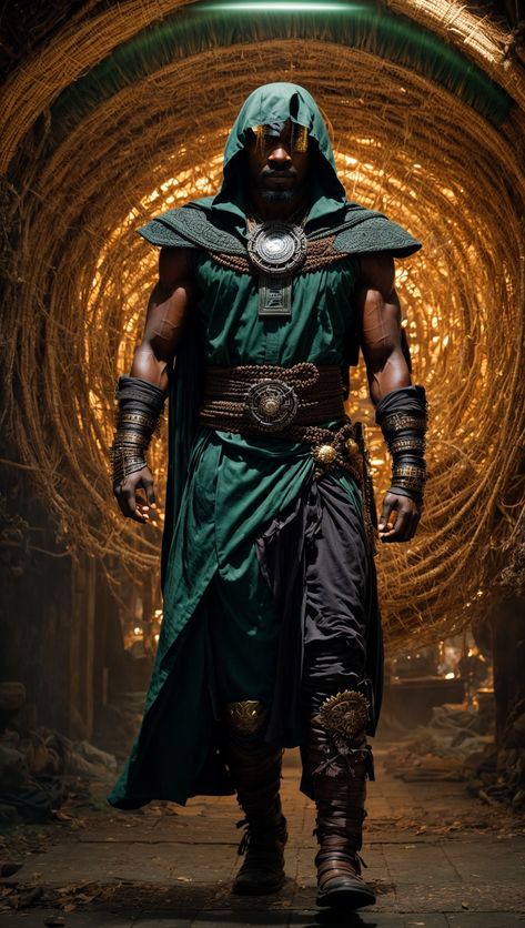 Sorcerer Art, Fantasy Humans, African Mythology, Black God, Robot Concept, Male Character, Robots Concept, Robot Concept Art, Project Inspiration