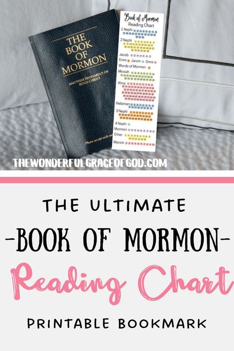 This printable bookmark is the perfect Book of Mormon Reading Chart for kids or adults. It’s a great scripture study tool for LDS families that will help encourage you read through the Book of Mormon. It’s perfect for someone trying a 30 day or 90 day Book of Mormon reading challenge. Seeing your progress is a great way to stay motivated on with your scripture reading. #bookofmormonreadingchart #bookofmormonbookmark #LDSscripture study #bookofmormon #bookofmormonreadingchallenge