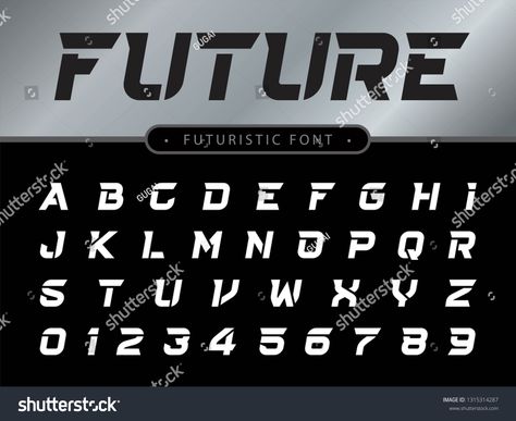 Vector of Futuristic Alphabet Letters and numbers, Future Techno stylized fonts, Black italic Letters set for sci-fi, Technology, digital, Geometric, military. #Ad , #SPONSORED, #Techno#Future#fonts#stylized Future Font Design, Futuristic Alphabet, Futuristic Logo Design, Technology Font, Future Font, Number Logo Design, Sci Fi Fonts, Alfabet Font, Shadow Logo