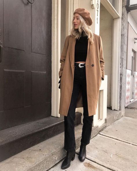 Fall Fashion Coats, Tan Coat, Stylish Winter Outfits, Outfit Invierno, Coat Outfit, Camel Coat, Coat Outfits, Winter Fashion Outfits, Mode Style