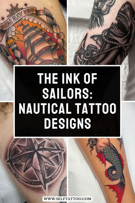 Set sail on a journey of tattoo inspiration with our exploration of traditional sailor tattoo ideas. From vintage designs to minimalist compass tattoos, discover the timeless allure of nautical ink. Dive into our article and find the perfect inspiration for your next seafaring tattoo adventure. Nautical Swallow Tattoo, Nautical Forearm Tattoo For Men, Sailor Tattoos Traditional, Nautical Tattoo Ideas, Us Navy Tattoos, Vintage Nautical Tattoo, Vintage Compass Tattoo, Naval Tattoos, Traditional Nautical Tattoo