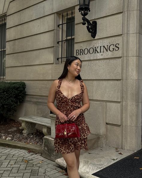 The leopard print dress my closet needed 🐆 . . . . . . . . leopard print. leopard print dress. cherry red. red heels. red bag. fall fashion. fall outfits. fall outfit ideas. early fall outfits. fall dresses. pinterest outfits. fashion inspo. minimal style. chic outfits. poses. pose ideas. just girly things. pinterest aesthetic. #runawaythelabel #leopardprintdress #fallfashion Cheetah Print Outfits, Fashion Fall Outfits, Early Fall Outfits, Heels Red, Fall Dress Outfit, Fall Outfit Ideas, Red Bag, Pinterest Aesthetic, Red Heels