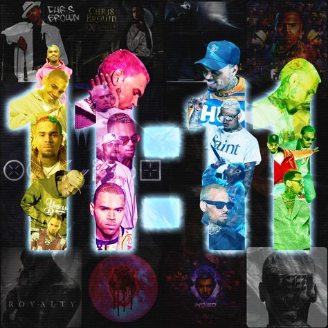 Chris Brown 11:11 Wallpaper, Chris Brown X Album Cover, Chris Brown Album Cover Poster, Chris Brown Album Cover, Chris Brown Collage Wallpaper, Chris Brown Collage, Chris Brown Poster Vintage, Chris Brown Aesthetic, Chris Brown Aesthetic 11:11