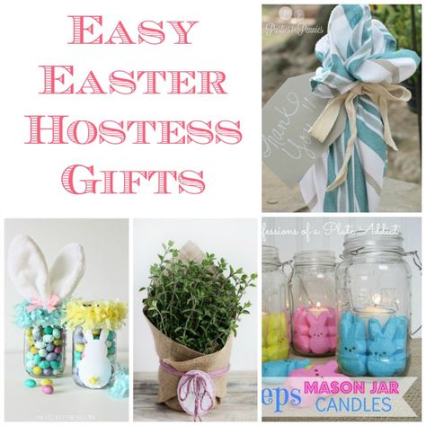 Great last minute easy Easter hostess gift ideas from what you have on hand that are quick to make, inexpensive and such a thoughtful way to say thank you Easter Hostess Gift Ideas, Easter Favors For Adults, Easter Hostess Gift, Easy Hostess Gifts, Diy Hostess Gifts, Creative Birthday Ideas, Holiday Party Inspiration, Hostess Gift Ideas, Easter Flower Arrangements