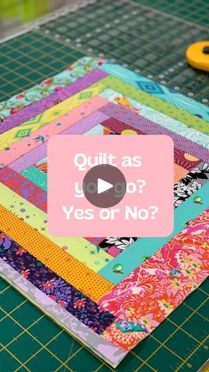 1K reactions · 63 shares | I always thought Quilt As You Go was hard. Too time consuming. Too much math. Kinda boring.   Well, I was wrong.  Quilt As You Go is amazing!   It’s simple. It doesn’t take any longer than the traditional way. There’s hardly any math. The types of blocks you can put together are exciting. It’s a great way to use your scraps. Best of all, it’s comfortable and completely manageable to sew on a domestic machine.   You need to try this!  Hit the follow button if you would like to know step by step how to make a gorgeous scrappy log cabin quilt using the Quilt As You Go Method.   Share with your quilting besties, so they can join in too!  #quiltersofinstagram #modernquilting #quiltersgonnaquilt #igquiltingcommunity  #sewersofinstagram #sewersgonnasew #sewistsofinstagr Quilt As You Go Block, Quilt As You Go Blocks Simple, Qayg Patterns, Scrappy Log Cabin, Quilting Math, Quilt Square Patterns, Quilt Square, Cabin Quilt, Quilt As You Go