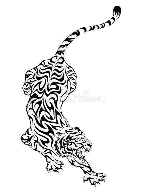 Tiger Tattoo 3. Illustration of tribal tiger tattoo , #sponsored, #Tattoo, #Tiger, #Illustration, #tattoo, #tiger #ad Tattoo Tiger, Tattoo Vector, Yin Yang Tattoos, Tiger Tattoo Design, Tiger Art, Desenho Tattoo, Feather Tattoos, Tiger Tattoo, Tattoo Set