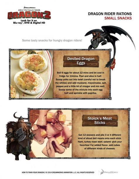 How To Train Your Dragon Themed Dinner, How To Train Your Dragon Food Ideas, How To Train Your Dragon Dinner And A Movie, How To Train Your Dragon Movie Night, How To Train Your Dragon Snack Ideas, How To Train Your Dragon Food, Httyd Wedding, Dragon Recipe, Anime Recipes