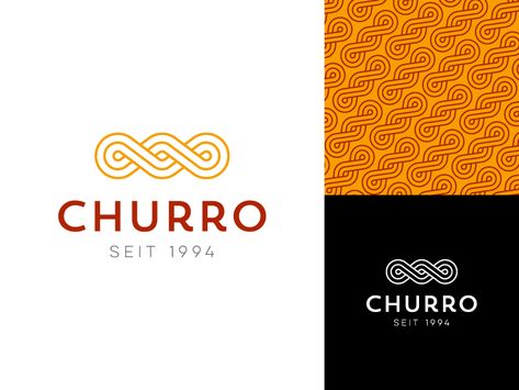 Churro logo design Pastry Images, Churreria Ideas, Logo Produk, Catering Inspiration, Pastries Images, Negative Space Logos, Led Projects, Logo Design Ideas, Signature Ideas