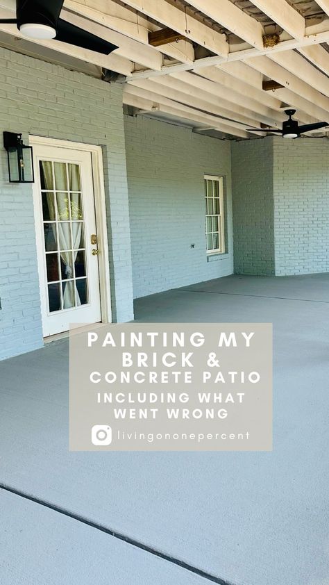 Painting my brick & concrete patio-a color choice journey. Let’s see where I ended up. Painted Outdoor Concrete, Painted Brick Patio, Painted Porch, Brick Patios, Painted Brick, Cityscape Painting, Concrete Patio, Home Improvement Projects, Outdoor Area