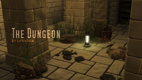 The Dungeon Set - Mini Collection | littledica on Patreon Witchy House, Stone Archway, Sims 4 Game Mods, Hairstyle Tutorials, Stone Wallpaper, Stone Columns, Stone Arch, Sims 4 Cc Furniture, Mini Collection