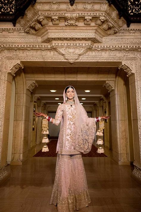 Sikh Wedding Dress, Pink Suits Women, Duke Images, Wedding Sharara, Bridal Sharara, Pink Sharara, Asian Bridal Wear, Duke Photography, Sikh Bride