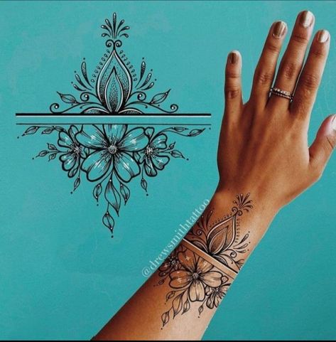 Mandala Arm Tattoos, Mandala Tattoos For Women, Bohemian Tattoo, Mandala Hand Tattoos, Tato Jari, Hand And Finger Tattoos, Elbow Tattoos, More Tattoo, Forearm Tattoo Women