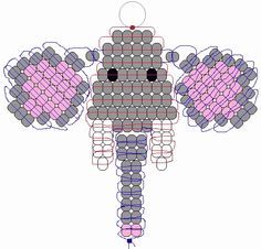 Wanna make one Beaded Animals Tutorial, Pony Bead Animals, Pony Bead Projects, Pony Bead Crafts, Seed Bead Crafts, Beading For Kids, Pony Bead Patterns, Seed Bead Patterns, Bead Weaving Patterns