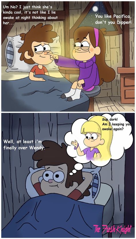 You Like Pacifica, Don't You Dipper! by BobbyFreshKnight92 on DeviantArt Dipper And Pacifica, Gravity Falls Dipper, Phineas Y Ferb, Gravity Falls Funny, Desenhos Gravity Falls, Gravity Fall, Gravity Falls Fan Art, Gravity Falls Comics, Reverse Falls