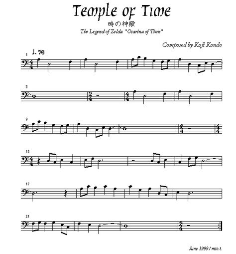 Zelda Piano Sheet Music, Ocarina Songs, Flute Songs, Temple Of Time, Kalimba Music, Time Signature, Trombone Sheet Music, Piano Music Easy, Lyre Harp