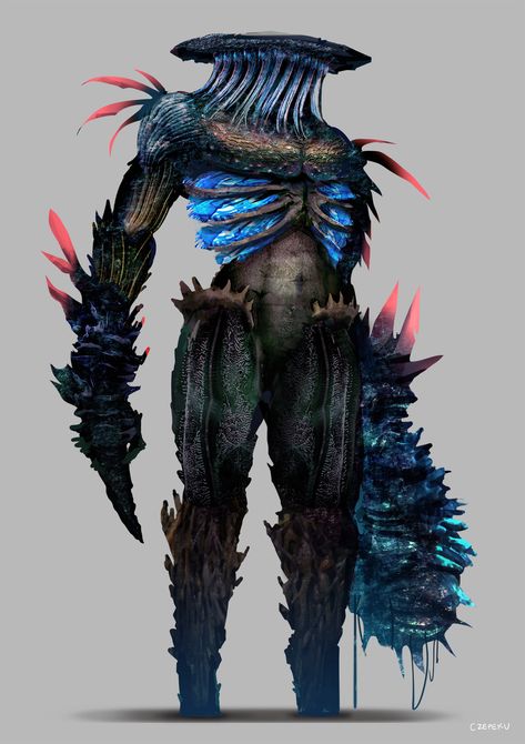 ArtStation - Limpet Slicer Design No. 4, Cze Peku Plant Monster, Alien Concept Art, Monster Concept Art, Dnd Art, Dungeons And Dragons Homebrew, Fantasy Monster, Fantasy Creatures Art, Monster Design, Creature Concept Art