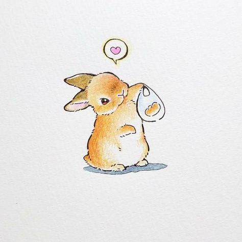 Baby Bunnies Drawing, Bunny Tattoos, Cute Bunny Pictures, Bunny Drawing, Bunny Pictures, Rabbit Art, Bunny Art, Cute Little Drawings