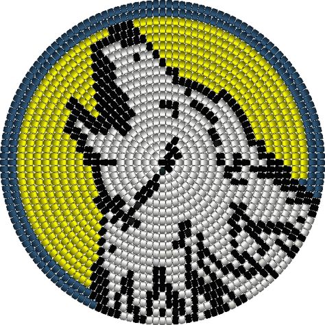 Beaded Medallion Patterns Design, Beading Letters, Bead Medallion, Wolf Medallion, Beaded Medallion, Free Applique Patterns, Loom Designs, Native Beading, Beaded Pouch