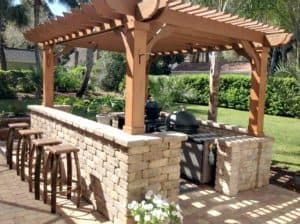 Outdoor Kitchen Pergola | Explore Unique BBQ & Grill Pergolas for Outdoor Kitchens at Pergola Depot Shed Inspiration, Wood Pergola Kits, Freestanding Pergola, Small Pergola, Big Kahuna, Pergola Curtains, Cheap Pergola, Pergola Swing, Building A Pergola