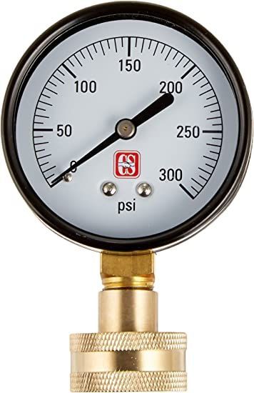 Eastman 45169 Water Pressure Test Gauge, 2-1/2 inch Face, 300 PSI Pressure Washer Accessories, Relief Valve, Water Pressure, Pressure Gauge, Air Pressure, Pressure Washer, Water Supply, Lawn Garden, Sea Shells