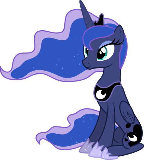 Luna sitting | My Little Pony: Friendship is Magic | Know Your Meme Mlp Luna, Luna Mlp, Princess Academy, Youngest Sister, Celestia And Luna, My Little Pony Princess, Nightmare Moon, My Little Pony Wallpaper, Mlp Fan Art