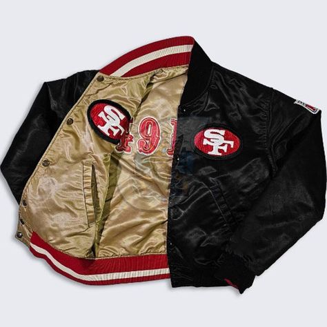 #NFLStyle
#FootballFashion
#GridironGear
#NFLThreads
#TouchdownStyle
#GameDayReady
#PigskinFashion
#NFLApparel
#FootballSwag   #eBay #eBayStore #eBaySeller #NFL #Jacket #Football #RegularSeason #Craftmenking #OneSize #JerryRice #GoldBlack #UnisexAdult 49ers Colors, Football Swag, 49ers Jacket, 80s Jacket, Football Fashion, Nfl Outfits, Leather Sleeve, Shop Fans, Outdoor Wear