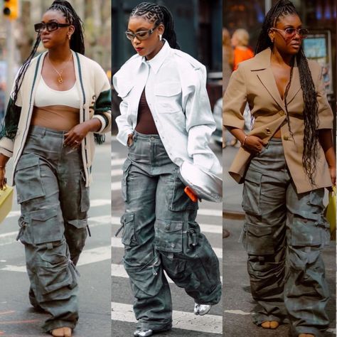 Black Cargo Pants Outfit Black Women, Grey Cargo Pants Outfit, Camo Cargo Pants Outfit, Cargo Pants Outfit Black, Black Cargo Pants Outfit, Black Jumpsuit Outfit, Punk Mode, Cargo Pants Outfit Women, Grey Cargo Pants