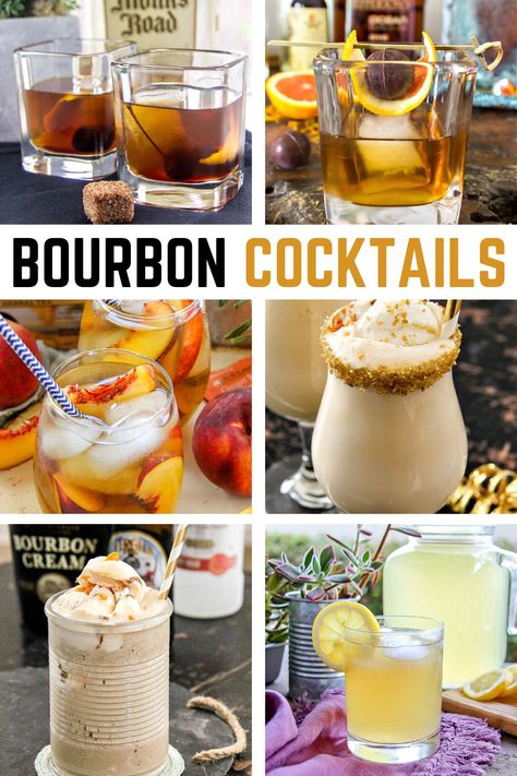 Simple Bourbon Cocktails Recipes You Need to Try | Tonya Staab Bourbon Cream Cocktail Recipes, Bourbon Cream Cocktail, Bourbon Cocktails Recipes, Thyme Simple Syrup, Orange Simple Syrup, Bourbon Cocktail Recipe, Bourbon Cream, Bourbon Bar, Bourbon Drinks