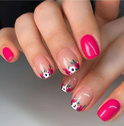 Short Fake Nails, Easy Nails, Her Nails, Cute Gel Nails, Nailed It, Elegant Nails, Floral Nails, Fancy Nails, Chic Nails