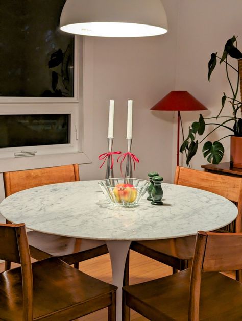 MCM Marble Tulip Table Tulip Table Dining Room, Germany Apartment, Marble Tulip Table, Table Dining Room, Tulip Table, Dining Room Inspiration, Table Dining, Dining Room Table, Interior Inspiration