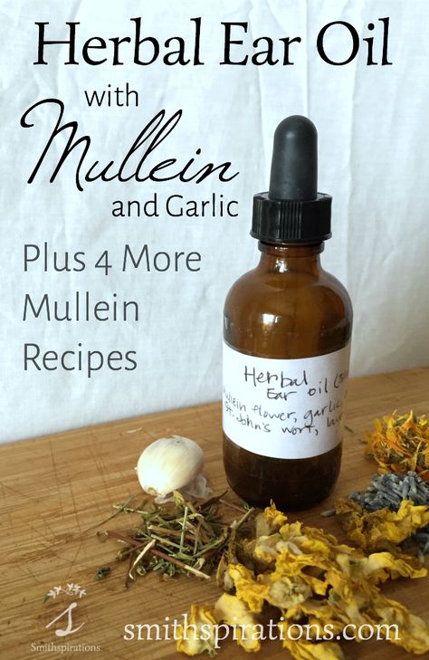 Antibiotics aren't usually needed for ear infections. Ear drops help relieve pain so that the infection can heal on its own. These herbal ear drops help relieve pain and inflammation. So easy to make, too! Herbal Ear Oil Recipe with Mullein Flower and Garlic Herbal Oil Recipes, Mullein Flower, Ear Oil, Herbs For Sleep, Tinctures Recipes, Herbal Medicine Recipes, Herbal Remedies Recipes, Ear Infections, Essential Oils Herbs