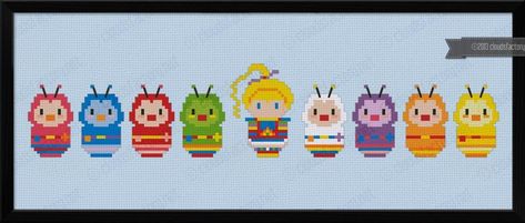 Cross Stitch Rainbow, Stitch Rainbow, Rainbow Brite, Bead Patterns, Crafty Things, Beading Patterns, Cross Stitch, Kids Rugs, Rainbow