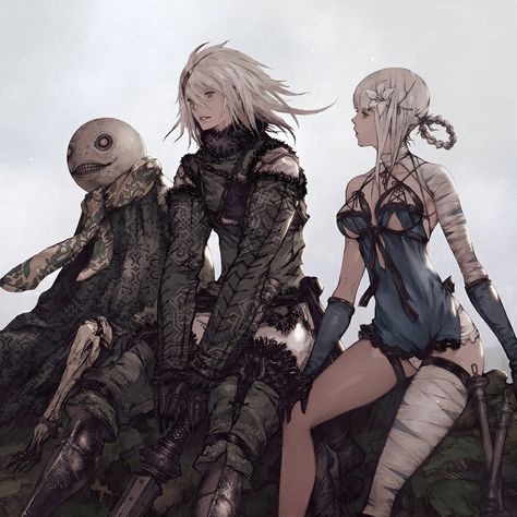 Kaine Nier, Akihiko Yoshida, Nier Replicant, Queer History, Lana Del Rey News, Dark Visions, Body Template, Kids News, 11th Anniversary