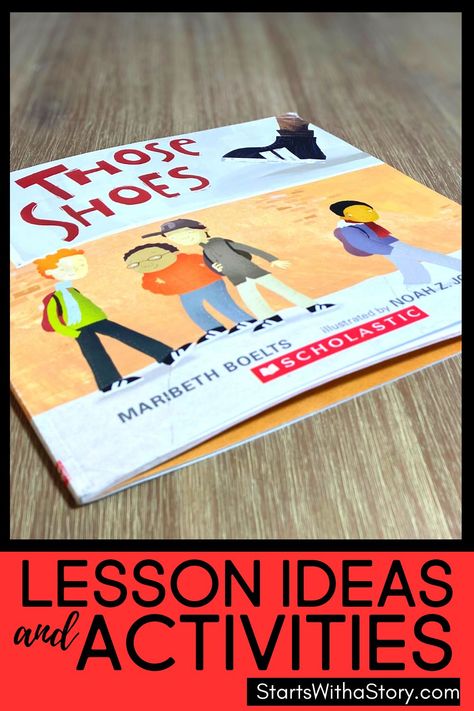 Hey elementary teachers! The picture book Those Shoes by Maribeth Bolts is a quality read aloud to share with your 1st, 2nd and 3rd grade students for an empathy lesson. We at the Clutter-Free Classroom knew we had to add it to our Starts With a Story collection, which is a library of book companions that are filled with fun lesson ideas, teaching tips and worksheets. Teachers have everything they need to deliver engaging lessons! Learn about this book and the related printable activities! Plot Mountain, Empathy Lessons, Genre Activities, Interactive Read Aloud Lessons, Social Emotional Learning Lessons, Clutter Free Classroom, Nouns And Pronouns, Read Aloud Activities, Writing Lesson Plans