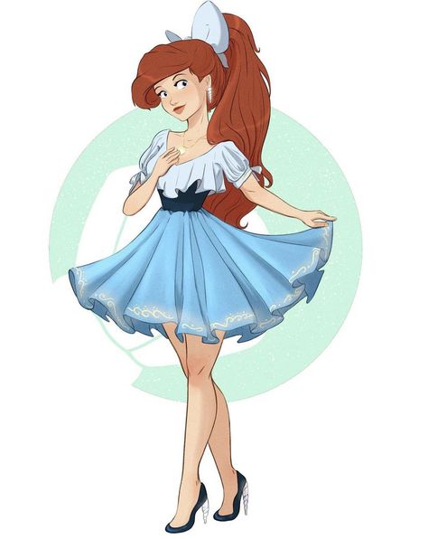 Ariel Fanart, Princesa Ariel Disney, Disney Princess Artwork, Disney Princesses And Princes, Disney Crossovers, Disney Artwork, Fairytale Illustration, Walt Disney Animation, Disney Ariel