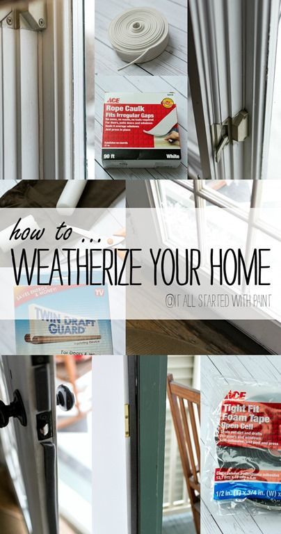 How to Weatherize Your Home - Easy and Affordable Ideas to Keep the Cold out and the Warm in! Easy Home Improvement Projects, Easy Home Improvement, Diy Home Repair, Home Repairs, Home Tv, Diy Home Improvement, Home Maintenance, Home Repair, Household Hacks