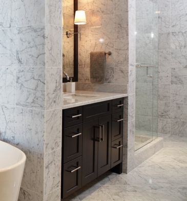 Carrara (Carrera) Bianco Polished 12x12 Floor and Wall Marble Tile Black And White Marble Bathroom, Carrara Venato, Carrara Marble Tile, White Marble Bathrooms, Wall Cover, Arabescato Marble, White Marble Tiles, Tiles Floor, Marble Tile Floor