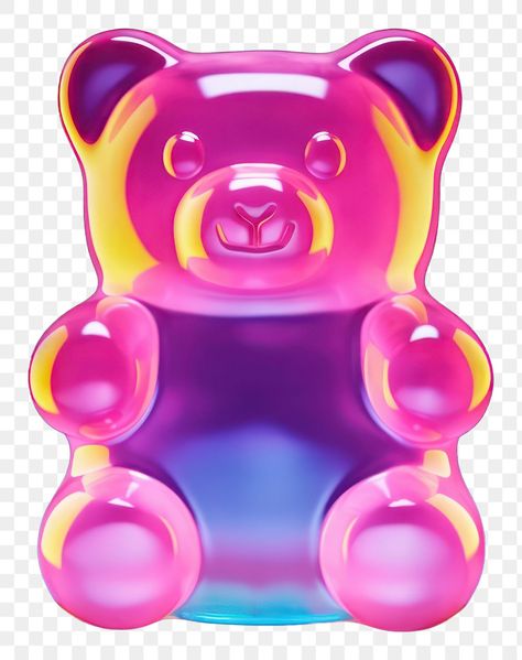 Png Bear, Neon Candy, Candy Png, Jelly Bear, Jelly Bears, Bear Png, Purple Candy, Bear Drawing, Png Aesthetic