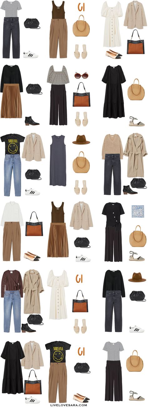 Neutral Outfit Ideas, Neutral Capsule Wardrobe, Spring Summer Capsule Wardrobe, Budget Outfits, Outfit Ideas Summer, Capsule Wardrobe Outfits, Fashion Capsule Wardrobe, Summer Capsule, Minimalist Capsule Wardrobe