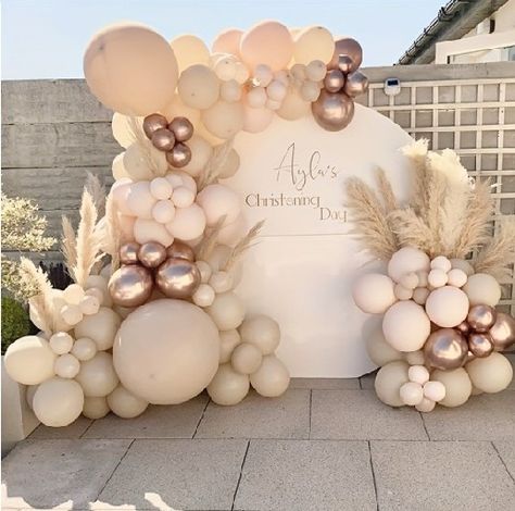 Rose Gold Balloon Garland, Baloon Garland, Gold Balloon Garland, 18th Birthday Decorations, Baby Shower Deco, Prom Decor, Birthday Party Theme Decorations, First Birthday Party Themes, Birthday Balloon Decorations