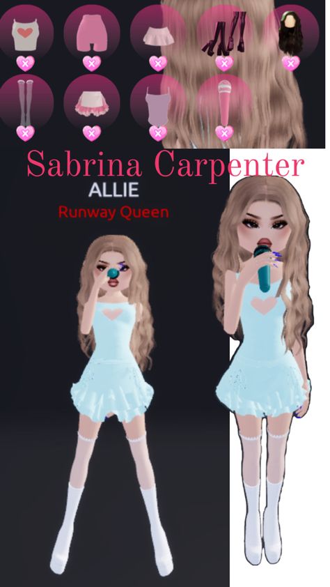 Sabrina Carpenter outfit dress to impress blue Tour outfit eras tour #Viral #Slay Sabrina Carpenter Outfits, Sabrina Dress, Outfit Dress, Sabrina Carpenter, Eras Tour, Dress To Impress, Blue Dresses, Dress Outfits, Blue