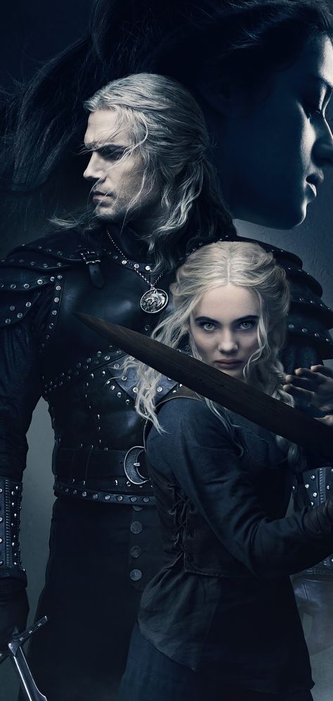 The Witcher Geralt Yennefer Cirila Season 2 2° Temporada 2 S2 The Witcher Story, Geralt And Ciri, The Witcher Series, Witcher Wallpaper, Kaptan Jack Sparrow, Film Netflix, The Witcher Geralt, Penn Badgley, Witcher Art